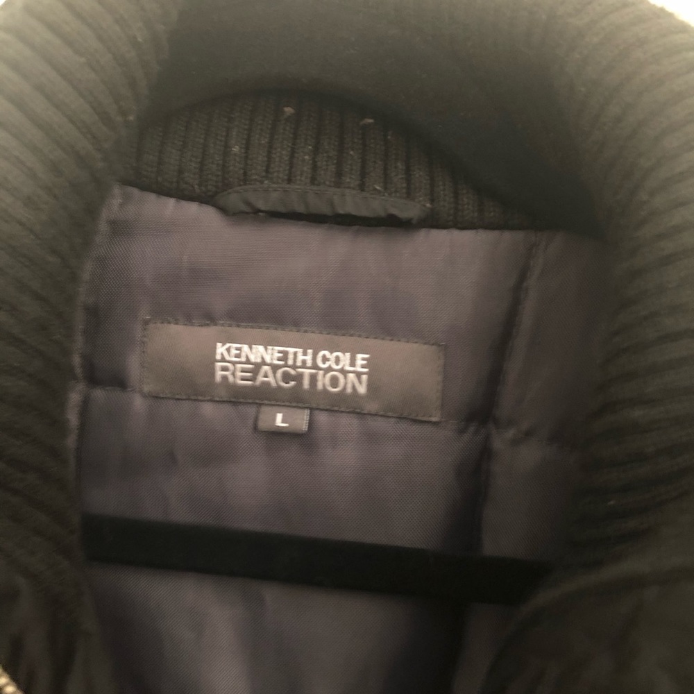Men’s black Kenneth Cole Reaction bomber jacket